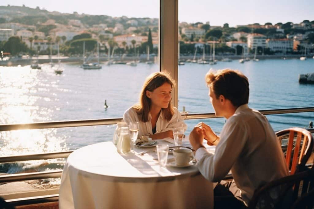 restaurant cote dazur romantique