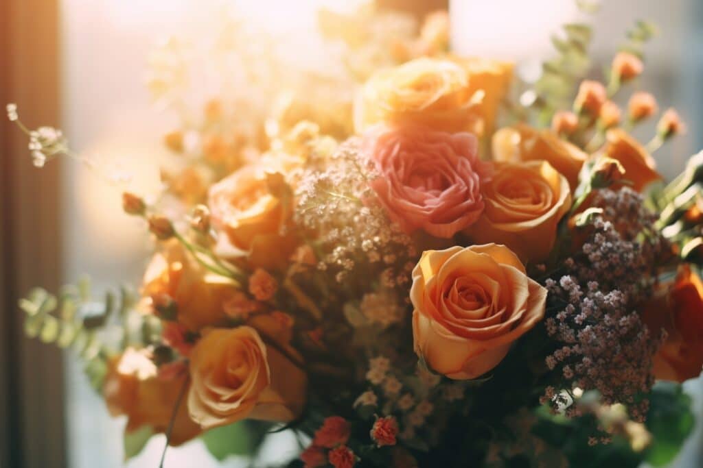 bouquets de fleurs romantiques