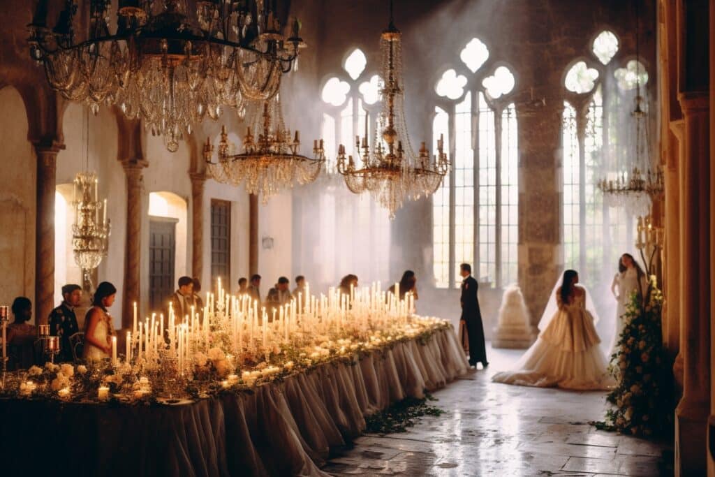 mariage dans un chateau