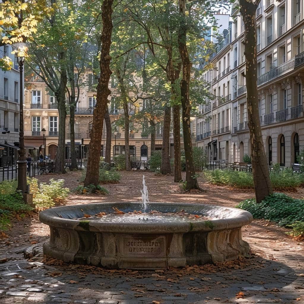 La place Dauphine et Saint Germain des Prés